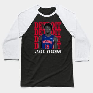 Detroit Pistons James Wiseman 13 Baseball T-Shirt